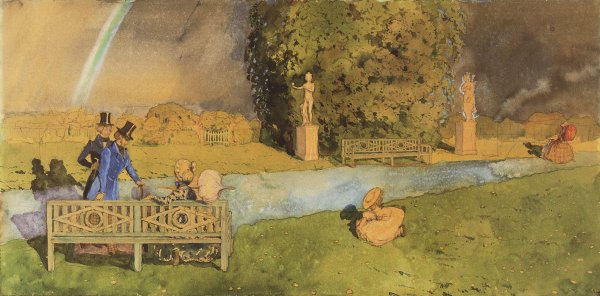 Русская пастораль“ (1922) сомов