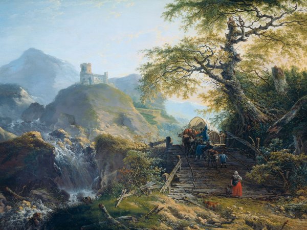 Фламандская живопись пейзажи горный