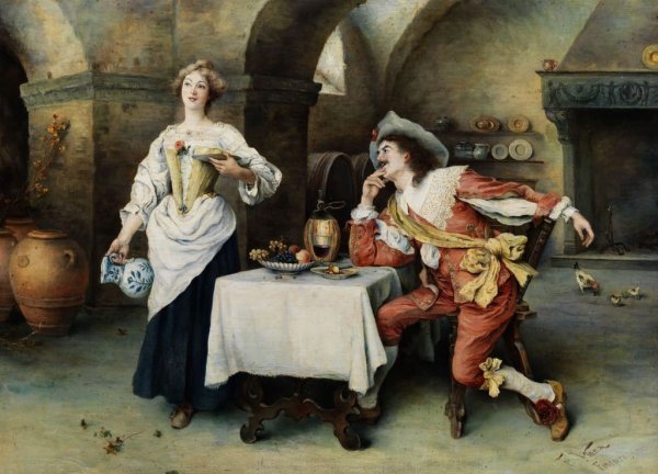 Франческо Винеа Francesco Vinea 1845-1902 в винном погребе