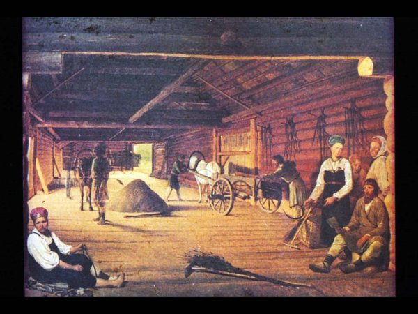 Венецианов гумно 1822