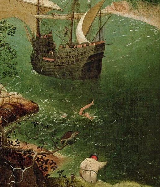 Питер брейгель падение Икара