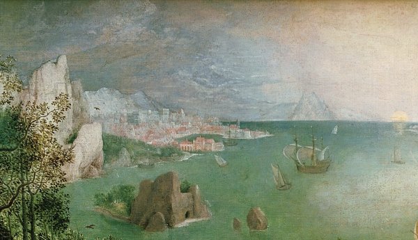 Падение Икара картина брейгеля