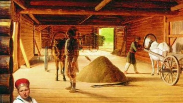 Венецианов гумно 1822