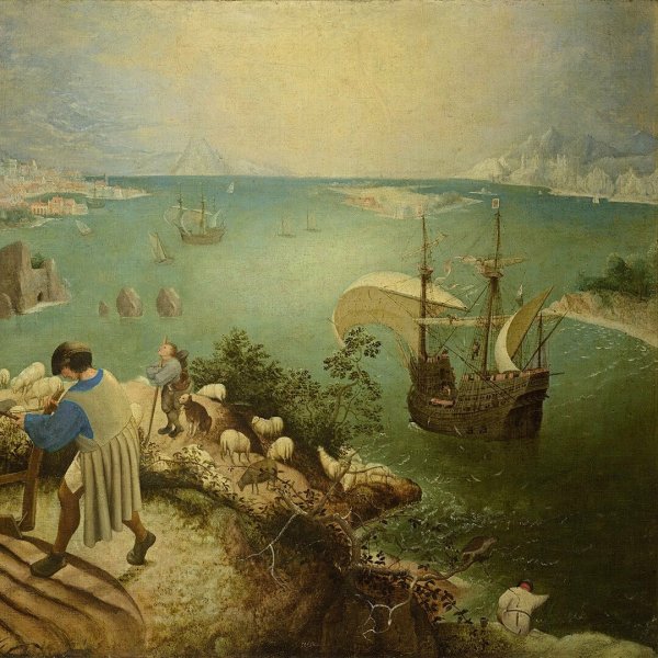 Питер брейгель падение Икара