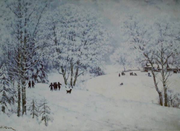 Картина Константина Федоровича Юона русская зима