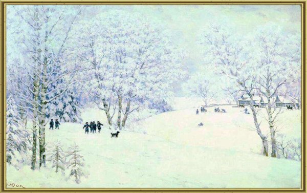 Юон к. ф. русская зима. Лигачево. 1947