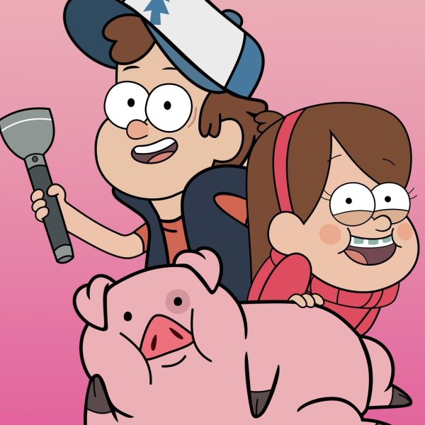 Гравити Фолз герои надпись