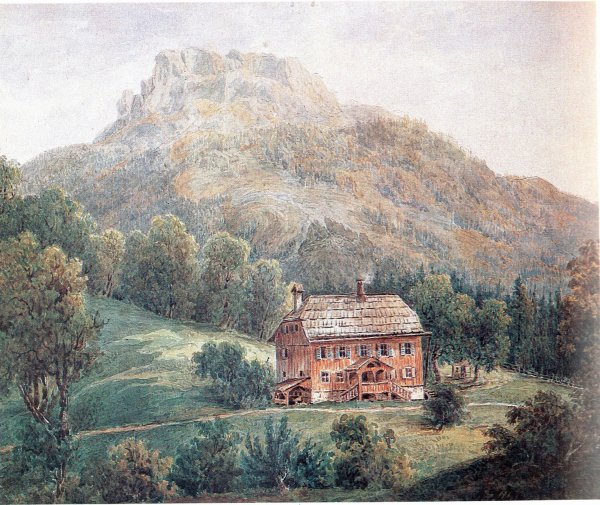 Картина Адольфа Гитлера Нойшванштайн