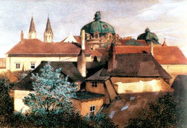 Картины Адольфа Гитлера акварель