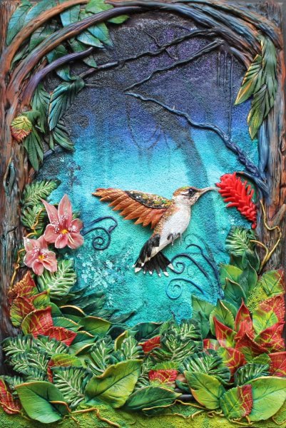 Объемные картины из полимерной глины