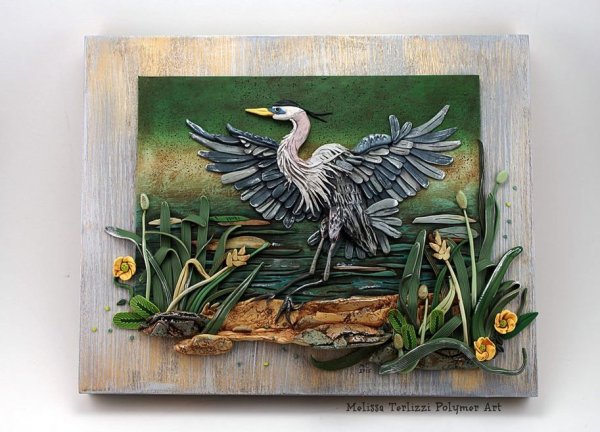 Панно из полимерной глины