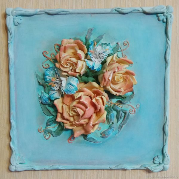 Панно из глины