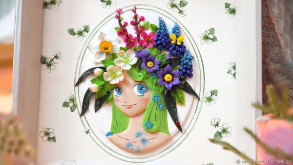 Панно из полимерной глины