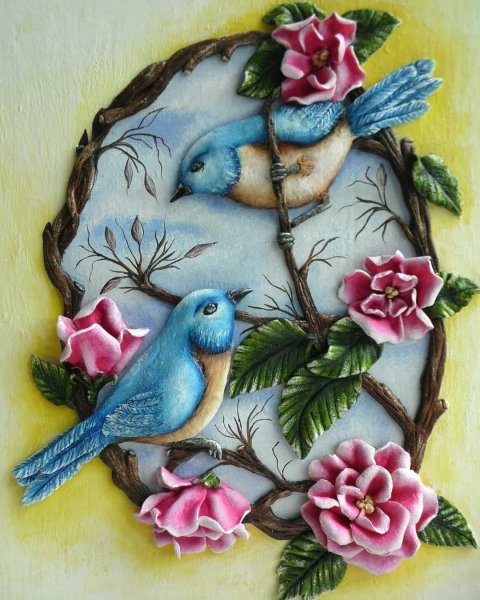 Полимерная глина панно