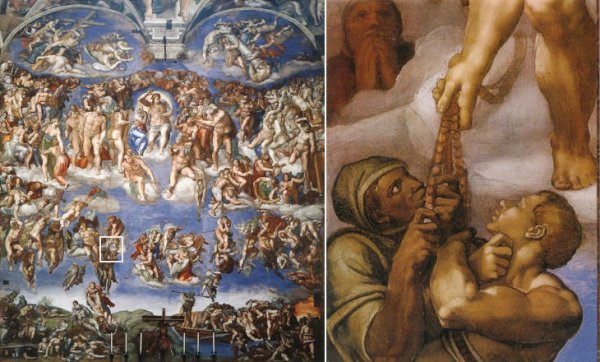Микеланджело Буонарроти фреска страшный суд