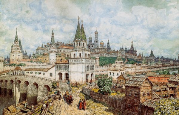Васнецов Расцвет Кремля Всехсвятский мост