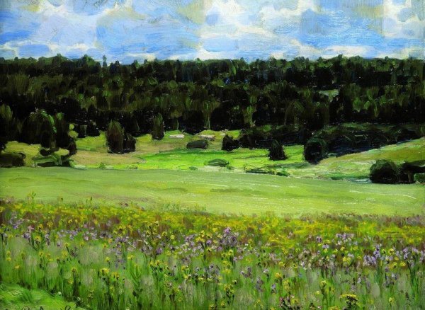 Васнецов Аполлинарий Лесная тропинка. Абрамцево. 1885