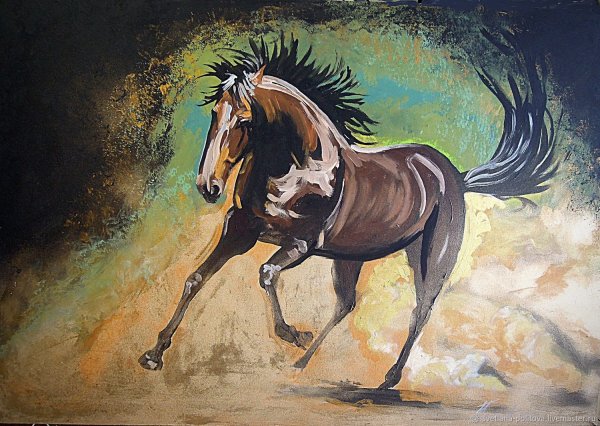 Конь картина