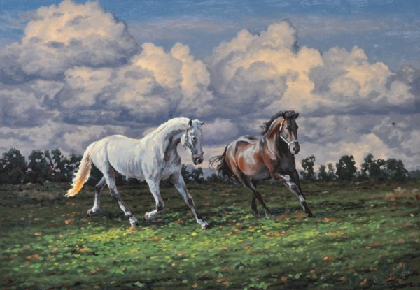 Художник Алексей Адамов лошади
