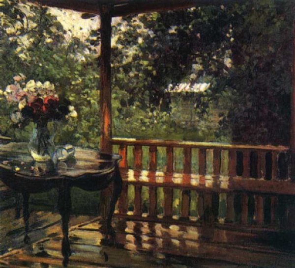 . Александр Михайлович Герасимов – «после дождя» (мокрая терраса) 1935