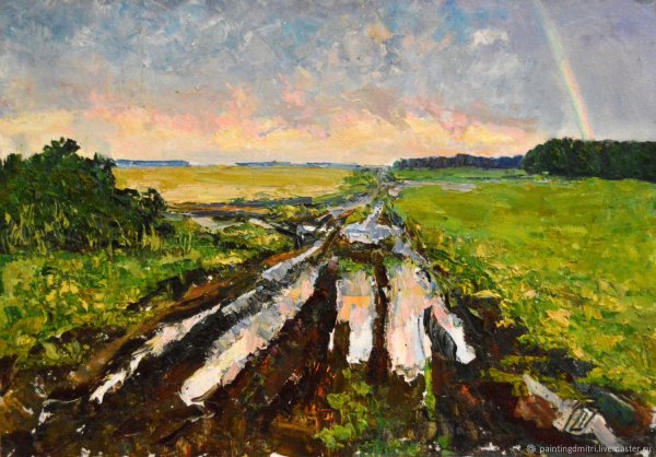 Александр Михайлович Герасимов. "После дождя" (мокрая терраса), 1935 г.