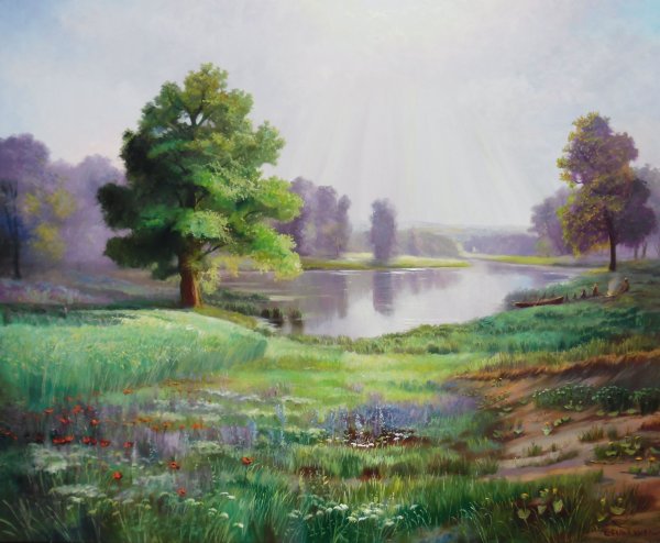 Потапов Олег художник веранда