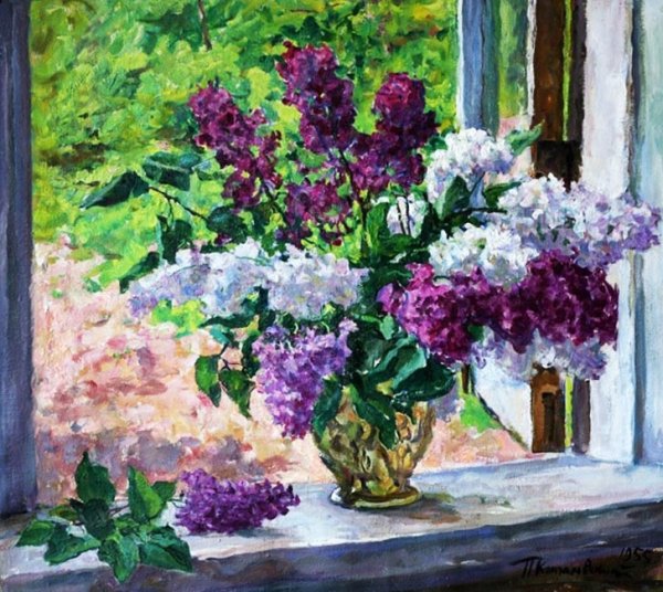 Кончаловский пётр Петрович сирень в окне