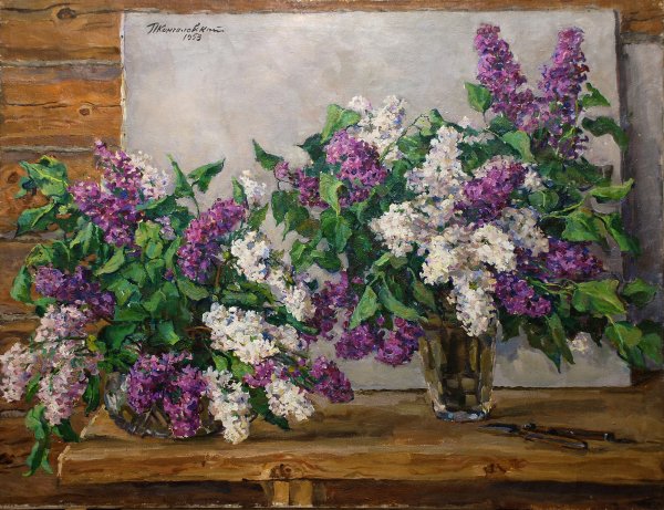 Пётр Кончаловский сирень в окне