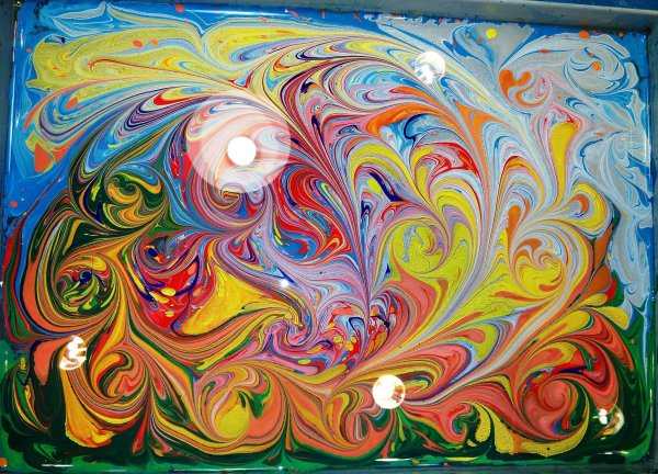 Турецкая живопись эбру