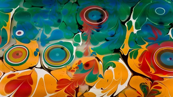 Турецкая живопись эбру