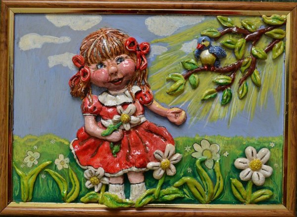 Панно из соленого теста