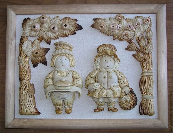 Панно из соленого теста