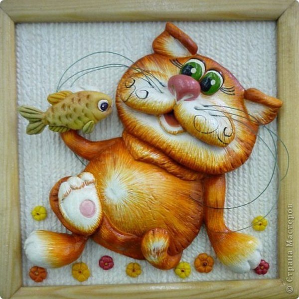 Котики из соленого теста