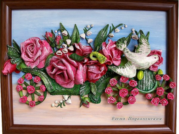 Панно из соленого теста