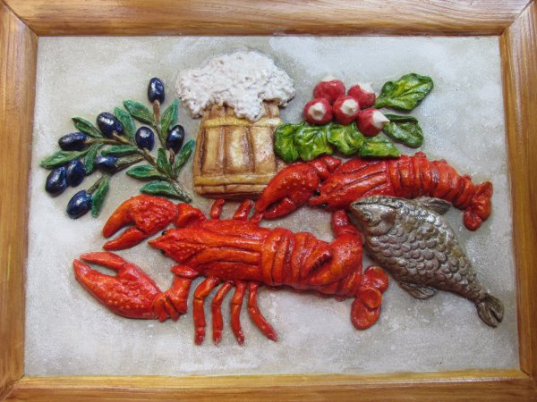 Панно из соленого теста