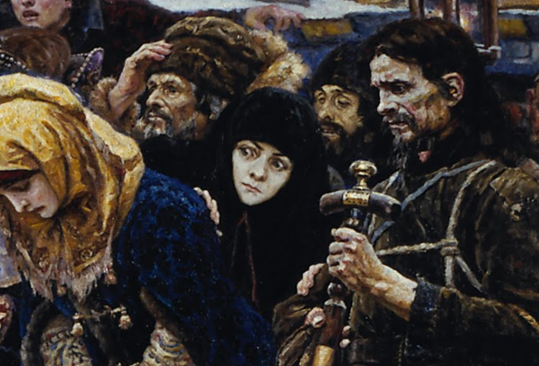 Боярыня Морозова картина юродивый