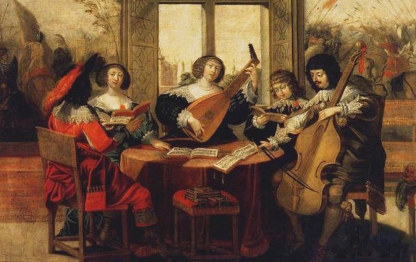 Картина музыканты Дирк Халс