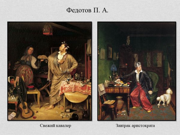 Павел Андреевич Федотов завтрак аристократа