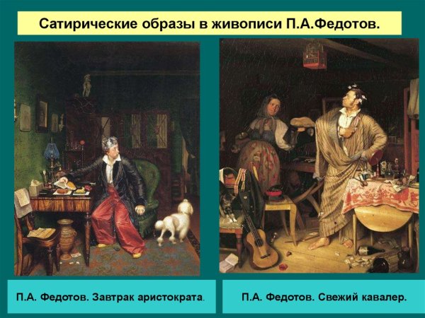 Павел Андреевич Федотов (1815-1852) завтрак аристократа