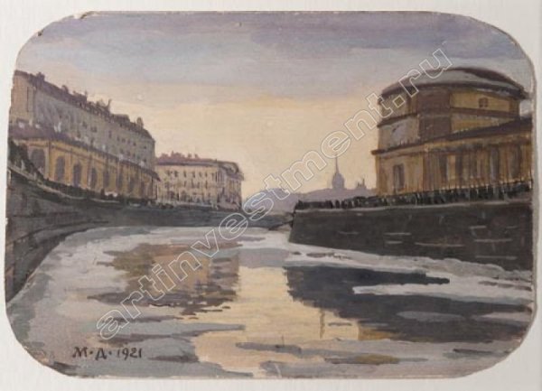 Мстислав Валерианович Добужинский Петербург, Фонтанка. 1905 (?)