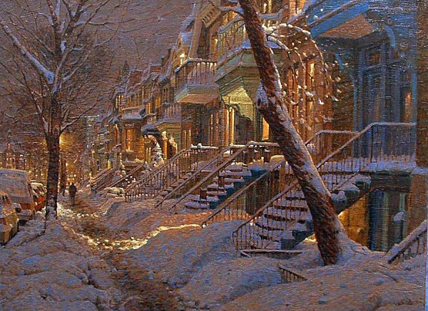 Художник Ричард Савойя зима