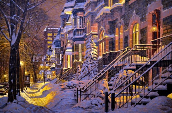 Художник Ричард Савойя зима