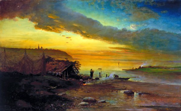 Саврасов Алексей Кондратьевич. Ранняя Весна. Половодье