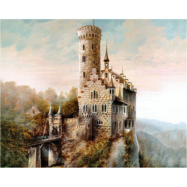 Вышивка крестом замок Лихтенштейн