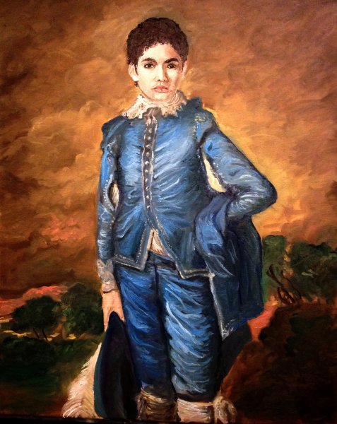 Мальчик в голубом картина Гейнсборо