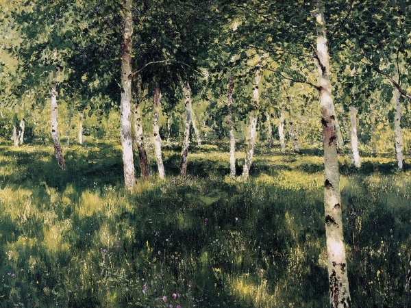 Берёзовая роща 1885-1889 Исаак Левитан