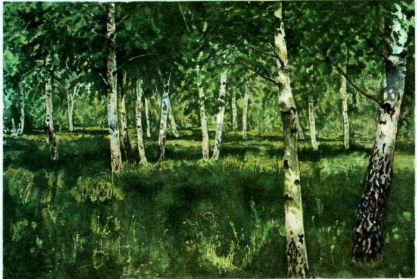 Исаак Левитан Березовая роща