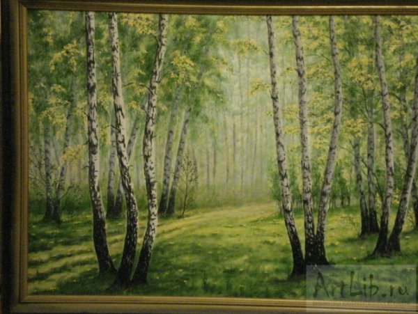 Левитан художник Березовая роща