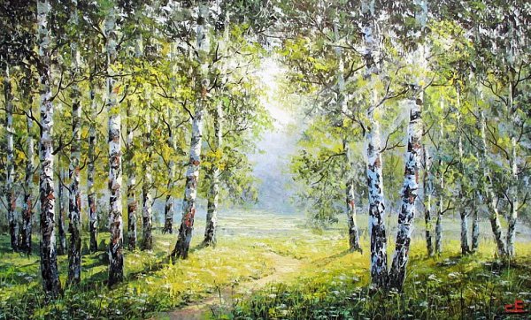 Исаак Левитан Березовая роща