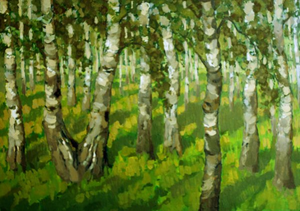 Исаак Ильич Левитан Берёзовая роща